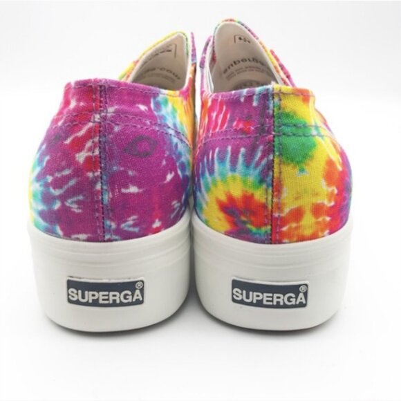 NWB Superga Platform Tie Dye Sneakers Size 9.5 - Picture 8 of 11